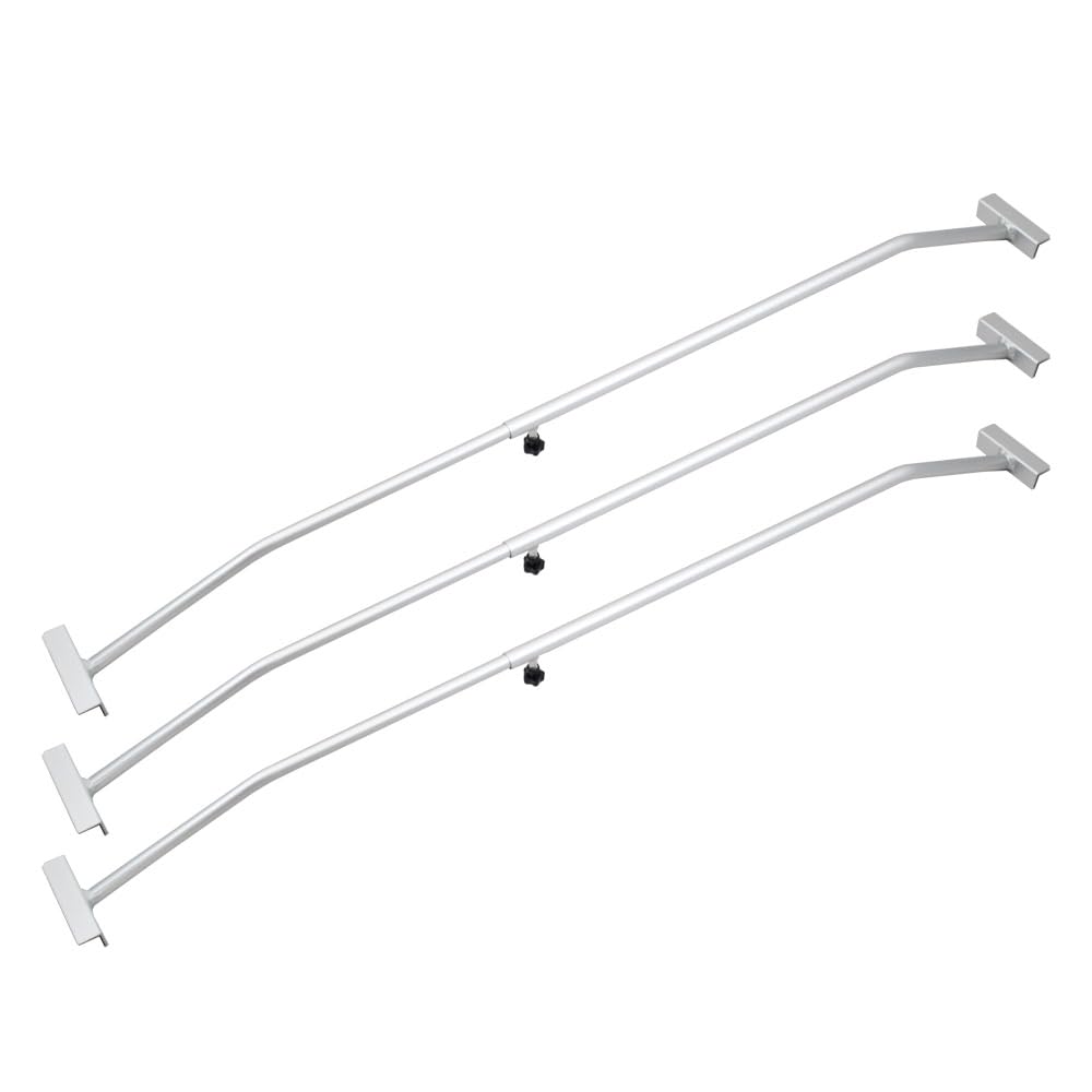 3er Set Anhänger Planenbügel Alu für Flachplanen PKW Anhänger Verstellbar 100-145 cm 3 Stück, 3 Stüc