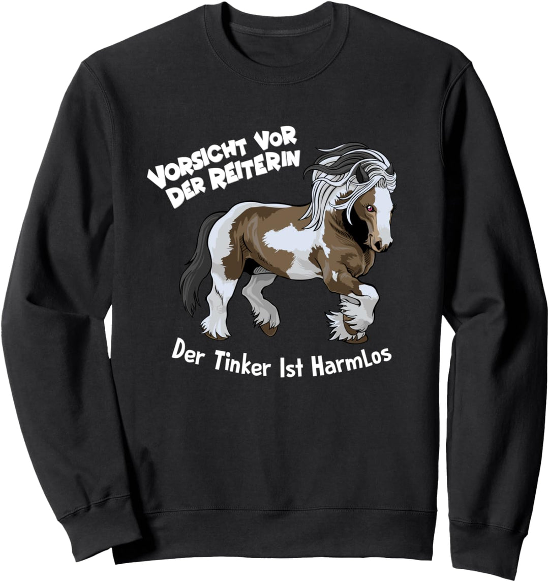 Tinker Reiterin Pferd Pony Reiten Sweatshirt