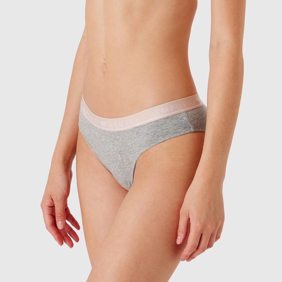 Emporio Armani Damen Briefs (2er Pack), -00948 Light Grey Melange
