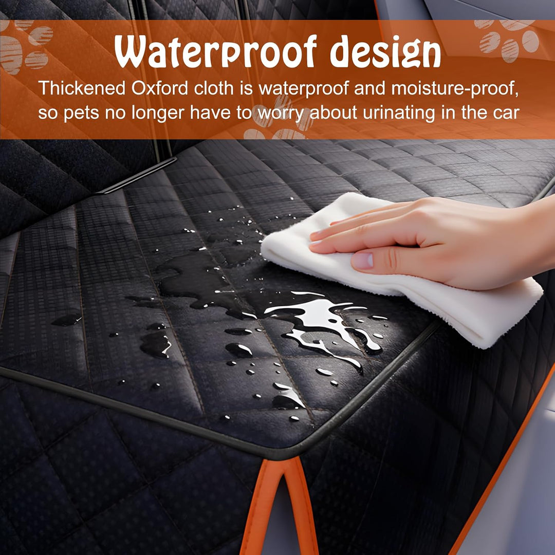 GOMETY Hundedecke Auto Rückbank, Autoschondecke Hund Rücksitz, Wasserdicht Hundesitz Auto Rückbank,