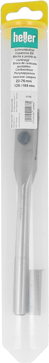 Heller Tools 106 Zentrumbohrer, Silber, 22-76 x 125/185 mm