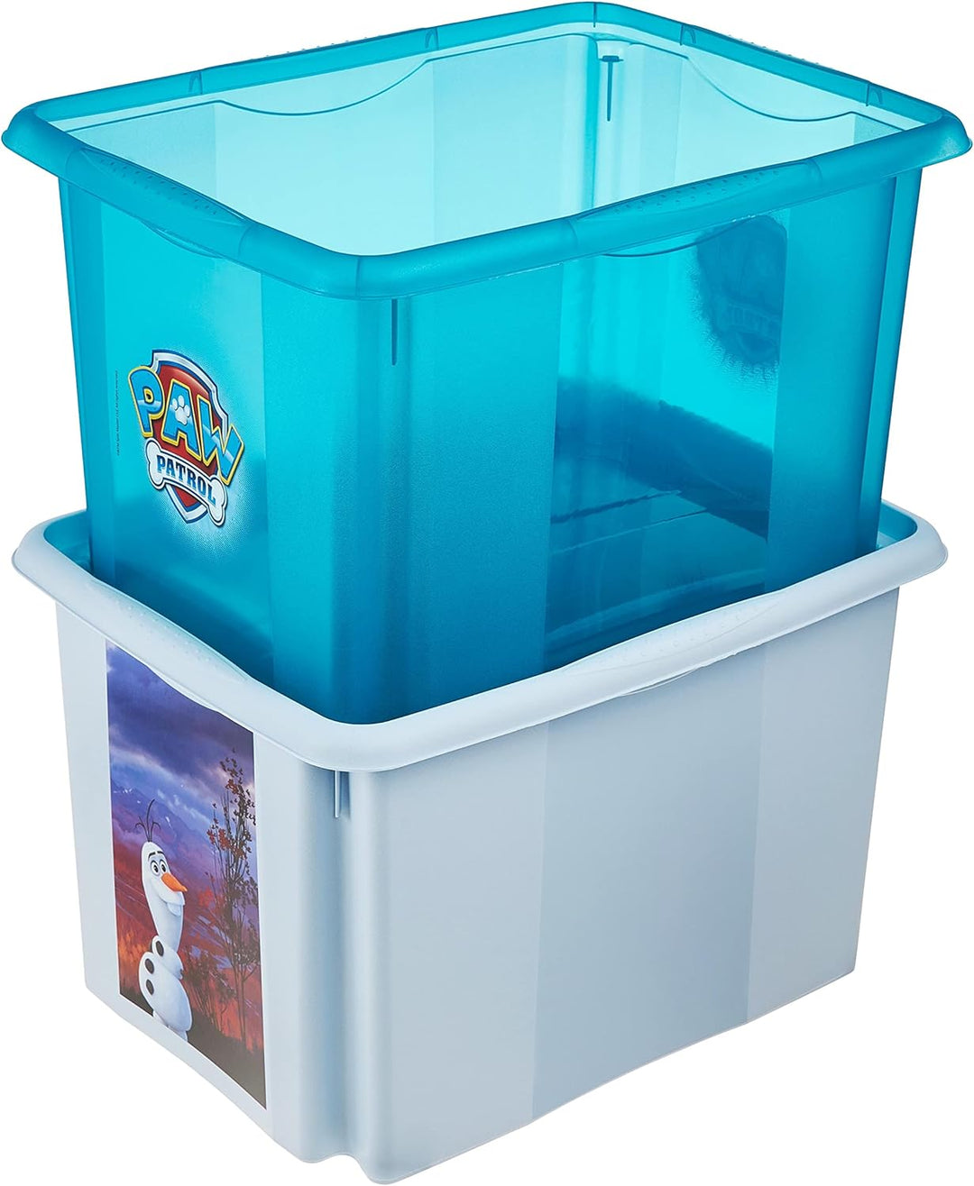 keeeper Frozen 2 Aufbewahrungsbox mit Deckel, Dreh- und stapelbar, Für Kinder, 30 l, Karolina, Cloud