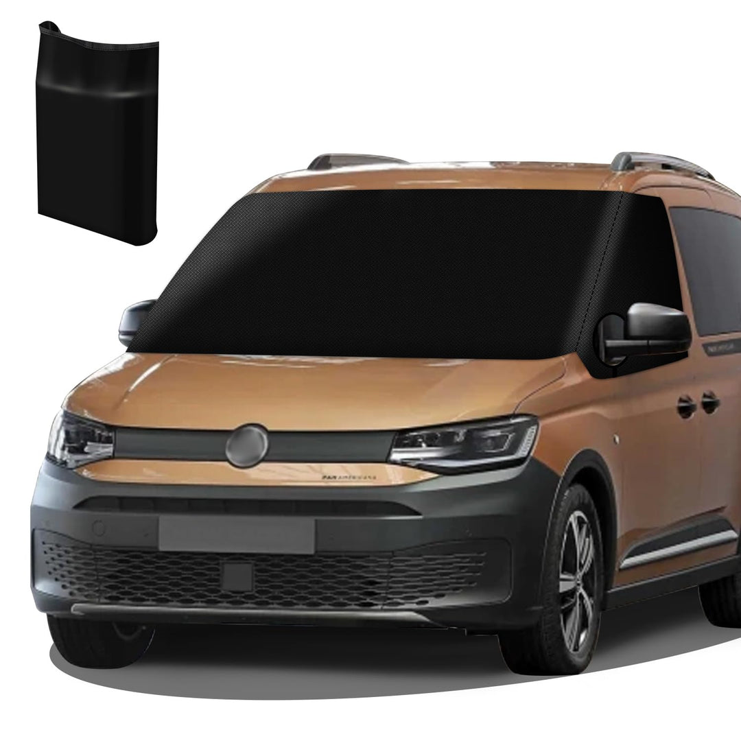 für VW Caddy Auto Windschutzscheiben Abdeckung, 600D Wasserdicht Sonnenschutz Frontscheibe Thermomat