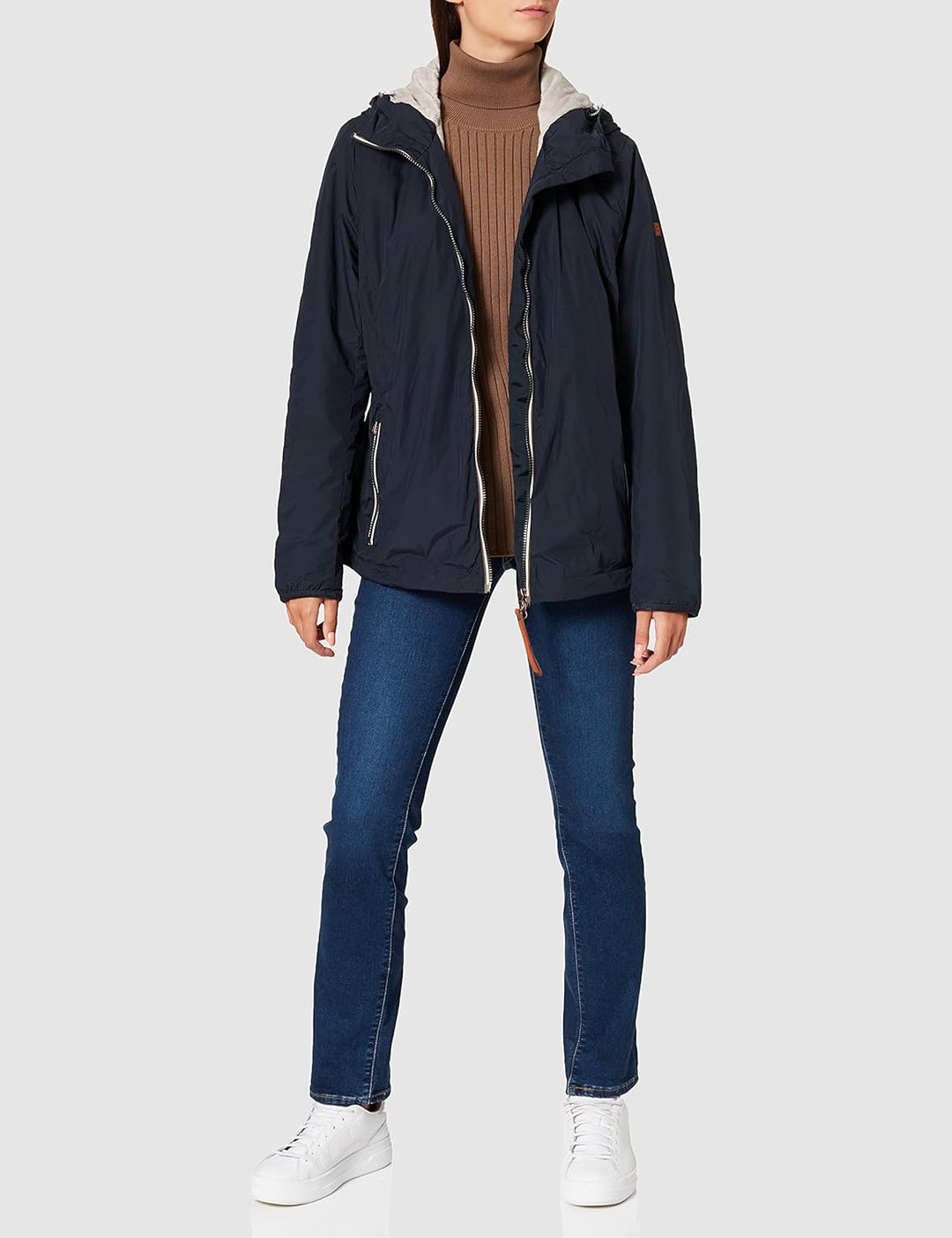 camel active Womenswear Damen 3201106R26 Jacke 34 Night Blue, 34 Night Blue