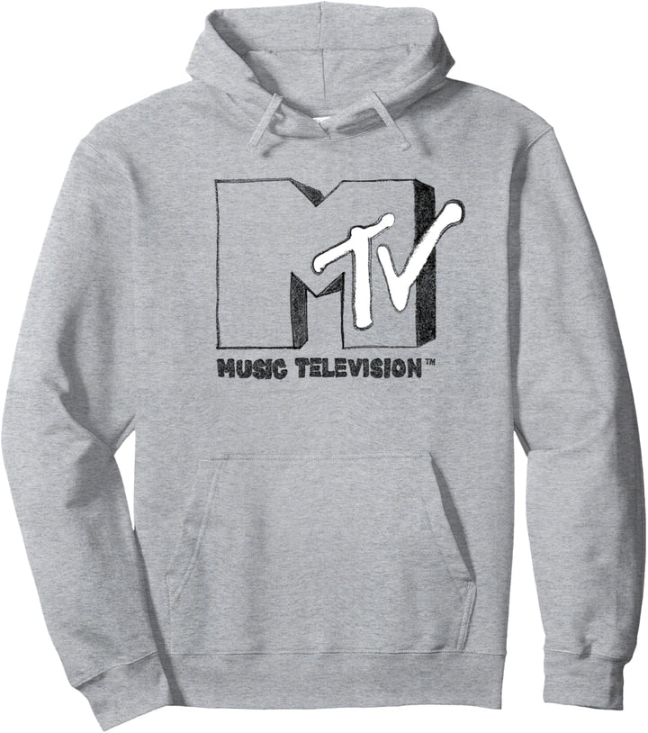 MTV Sketched Classic Logo Pullover Hoodie
