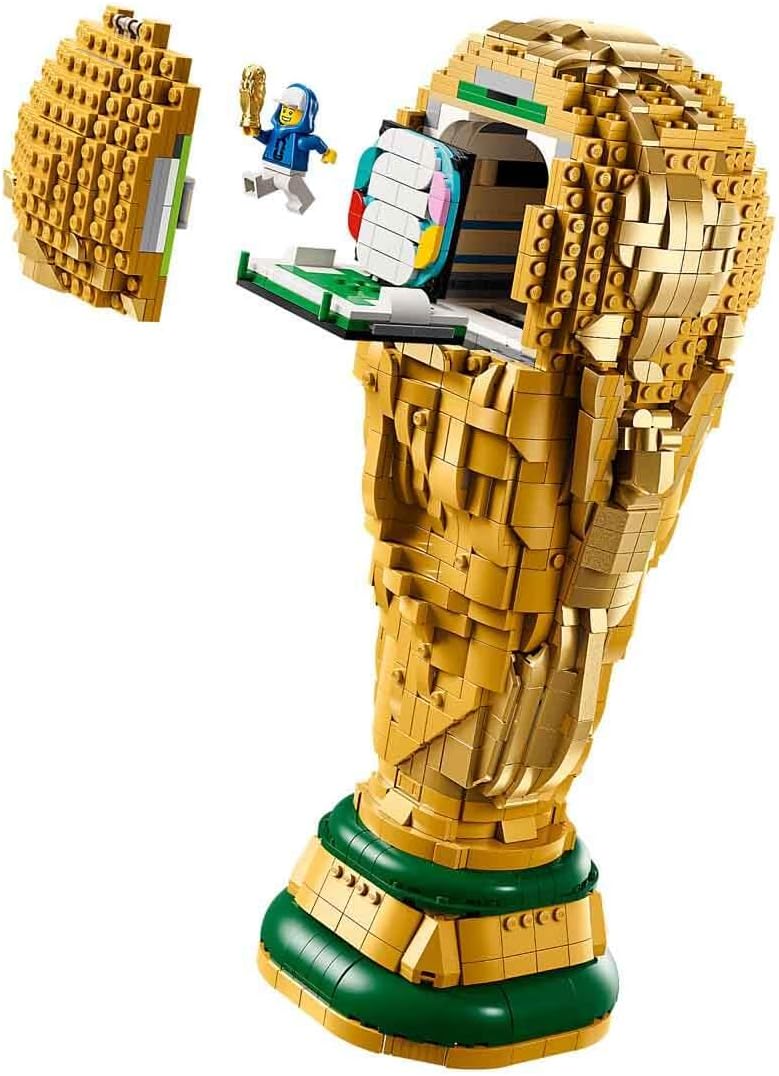 LEGO Editions Sports Offizieller Pokal der FIFA Fussball-Weltmeisterschaft - 3D DIY Modell mit samme
