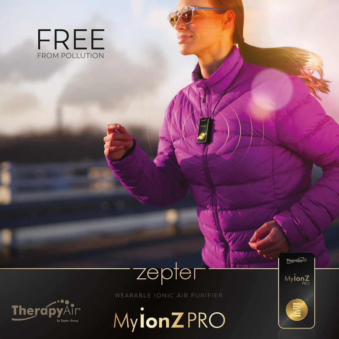 Zepter MYIONZ PRO Tragbarer Luftreiniger, Weiss, 20 Millionen Negative Ionen pro cm3, Elektrostatisc