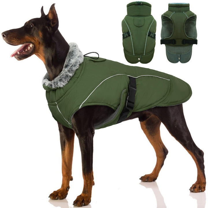 Wasserdichter Hundemantel, Winter Warme Hundejacke Winddicht Hundepullover Outdoor Hundemantel Bekle