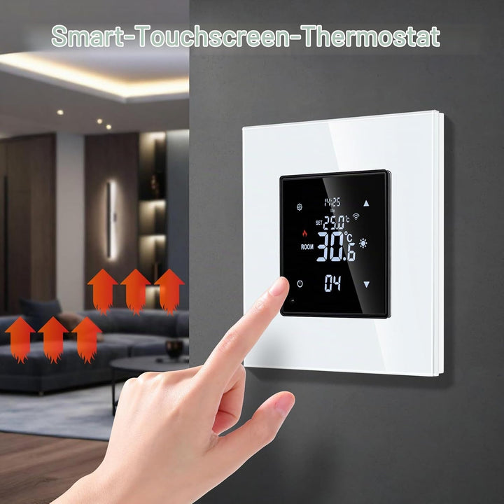 Smart Thermostat Heizung Weiss Bodenheizkammer mit Alexa Echo, Google Assistant Konstante Temperatur