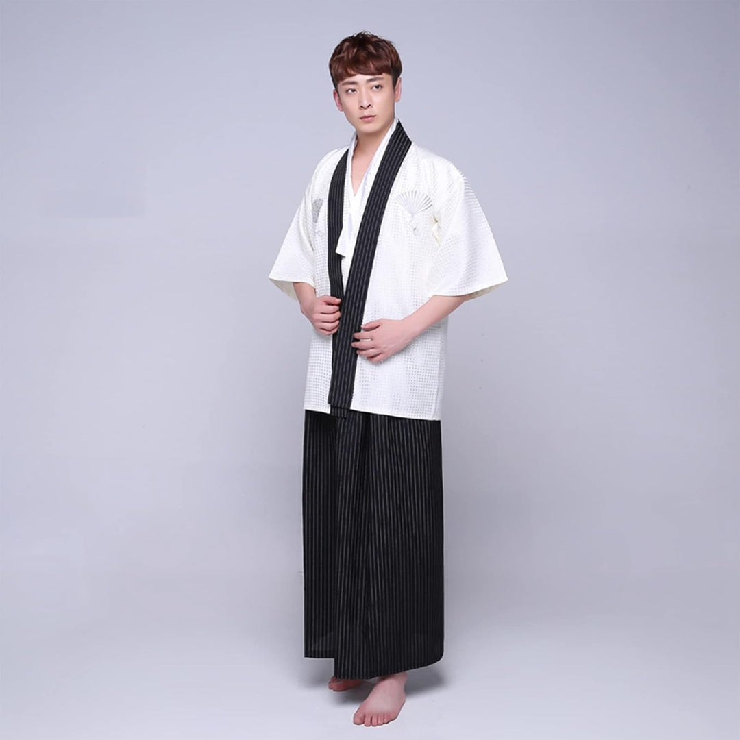 Kimono Männer Yukata Robe Traditionelle Samurai Uniform Cosplay Kostüm Japanischer Stil Kleidung Hao