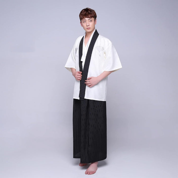 Kimono Männer Yukata Robe Traditionelle Samurai Uniform Cosplay Kostüm Japanischer Stil Kleidung Hao