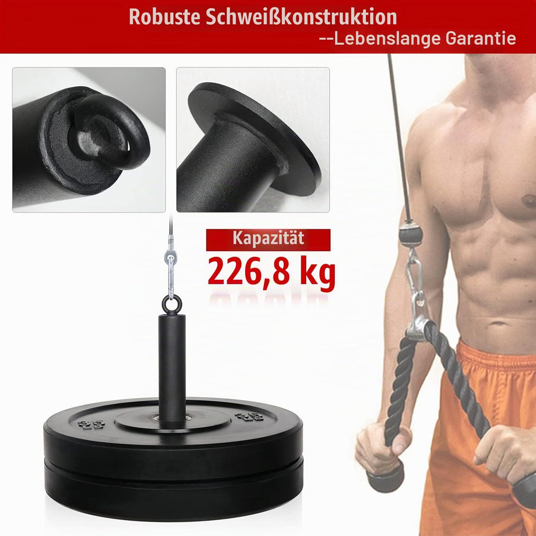 SYL Fitness Gewichtsplatte Ladestift 25mm/50mm, Fitness Weight Plate Loading Pin Home Gym Workout Ge