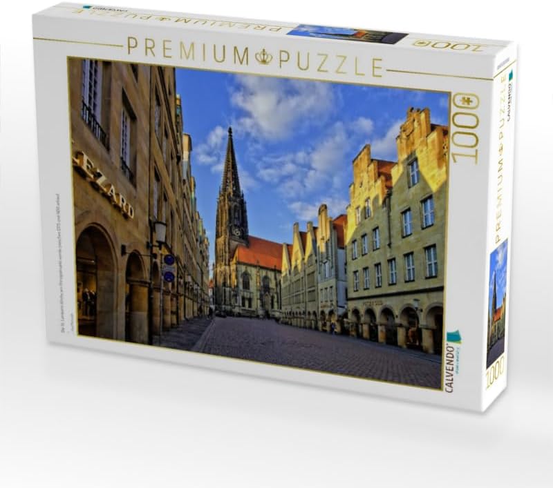 CALVENDO Puzzle Die St. Lamberti-Kirche am Prinzipalmarkt wurde zwischen 1375 und 1450 erbaut - 1000