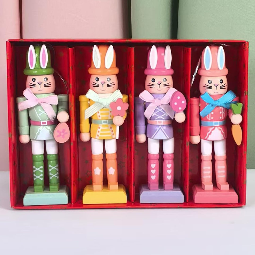 Generisch Osterhase Nussknacker, Dekorationsfigur Mit Hasendesign, Osterhase Holz Nussknacker Osters