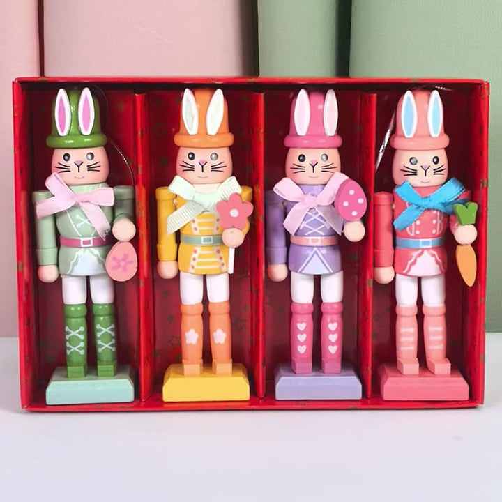 Generisch Osterhase Nussknacker, Dekorationsfigur Mit Hasendesign, Osterhase Holz Nussknacker Osters