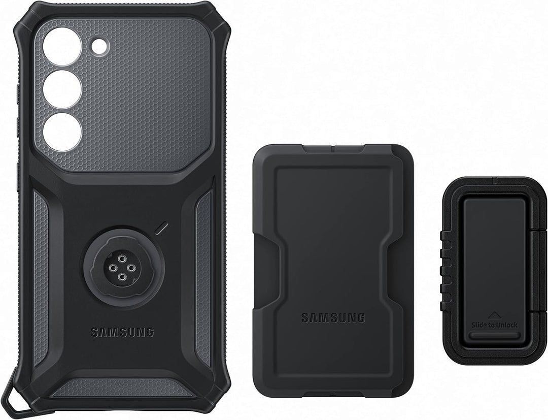 Samsung Rugged Gadget Smartphone Case EF-RS911 für Galaxy S23, Handy-Hülle, Standfuss, Kratzfest, Fi