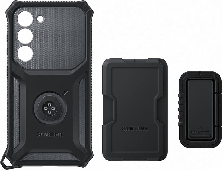 Samsung Rugged Gadget Smartphone Case EF-RS911 für Galaxy S23, Handy-Hülle, Standfuss, Kratzfest, Fi