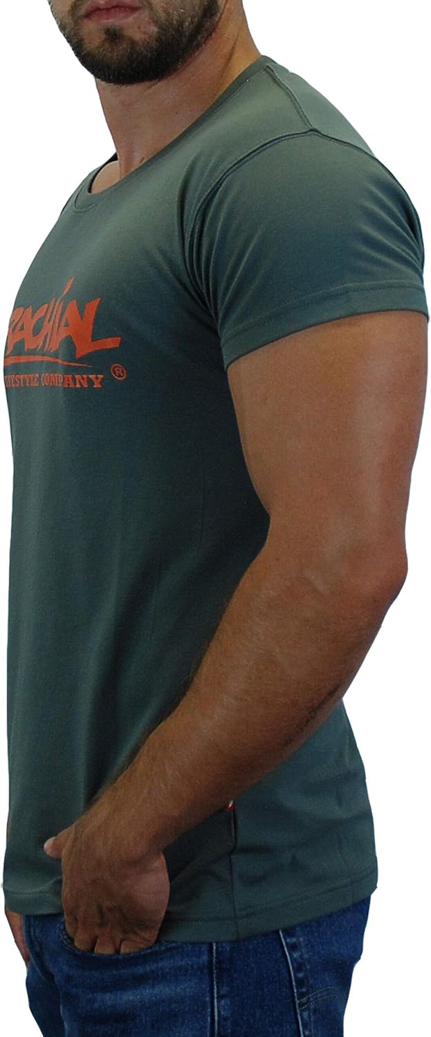 Brachial Premium Herren T-Shirt Sign Slim-Fit - für Freizeit Bodybuilding Workout Gym Kraftsport Fit