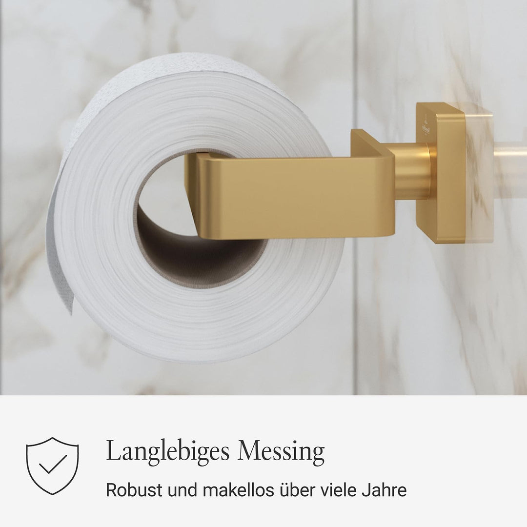 Villeroy &amp; Boch Elements Striking Toilettenpapierhalter ohne Deckel, Klopapierhalter für Wandmontage
