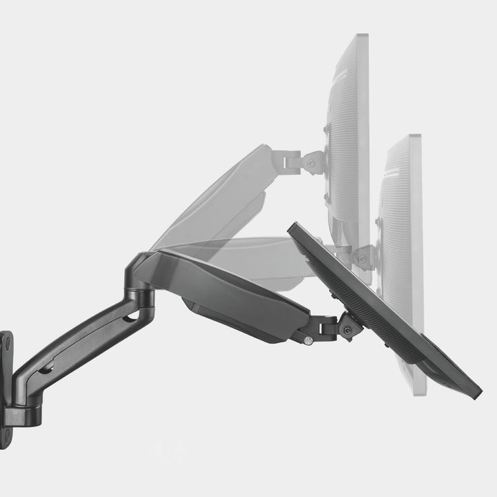 Maclean Monitor-Wandhalterung | Für 17-32" Flach- & Curved-Bildschirme bis 9 kg | VESA 75x75 & 100x1