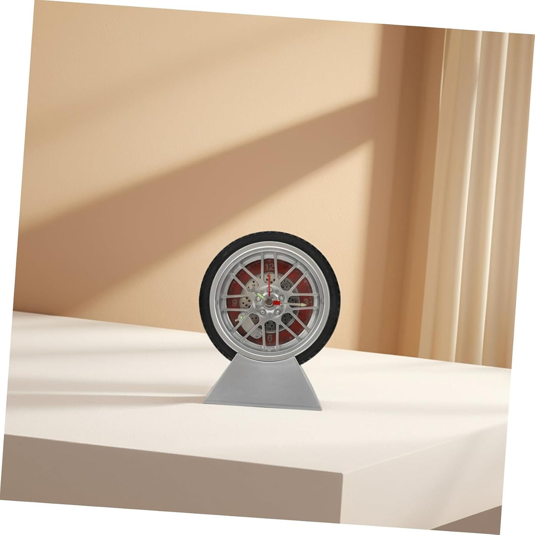 MAGICLULU Auto Reifen Uhr Schlafzimmer Dekor Wecker Vintage Schreibtisch Für Garage Zimmer Land Küch