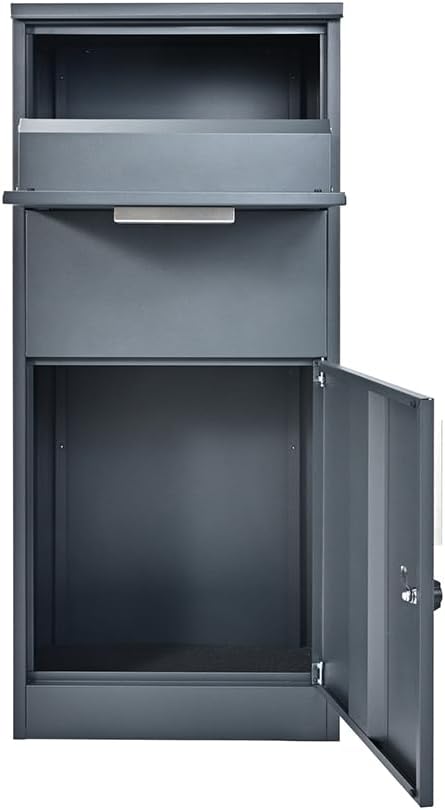 WESTMANN Paketbriefkasten Pepe Outdoor | pulverbeschichtetes Metall 50x39x114 cm | Bodenmontage | Br