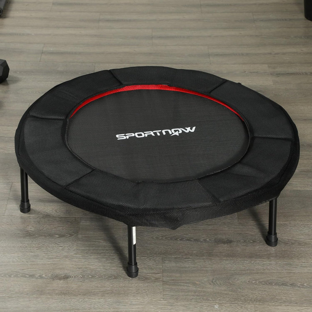 SPORTNOW Fitness-Trampolin, Ø 102 cm, Trainings-Trampolin mit rutschfesten Füssen, Stahlrahmen, Bela