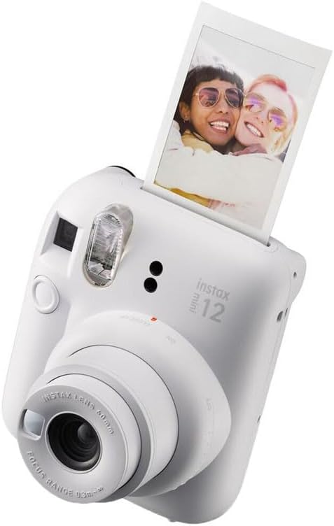 FUJIFILM Appareil Photo Instantané Instax Mini 12 Blanc Pack iconique