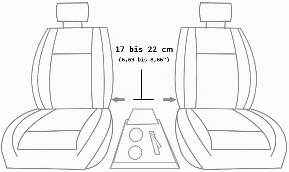 Universal Auto Armlehne Armlehne Mittelkonsole Aufbewahrungsbox Kunstleder Getr?nkehalter Schwarz