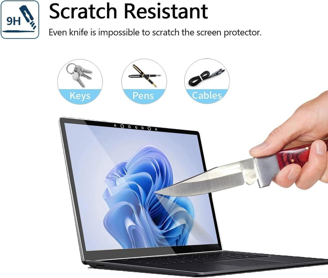 MEGOO Displayschutzfolie für Microsoft Surface Laptop 5/ Surface Laptop 4 (15 Zoll),Einfache Install