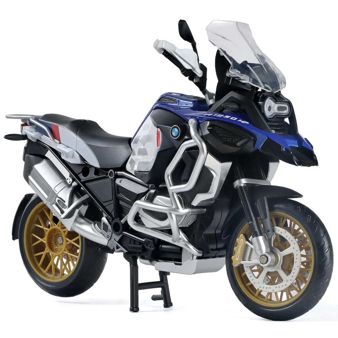 Motorrad-Modell im Massstab 1:12, Kompatible für BMW R1250 GS, Kunststoff mit Druckguss, kein Zusamm