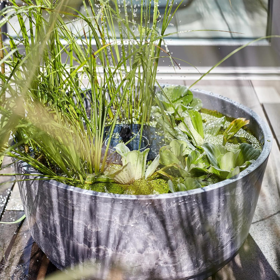 Heissner Solar Wassergarten AQUATOPIA inkl. Wasserspielpumpe - Miniteich, Dekoteich, Balkonteich
