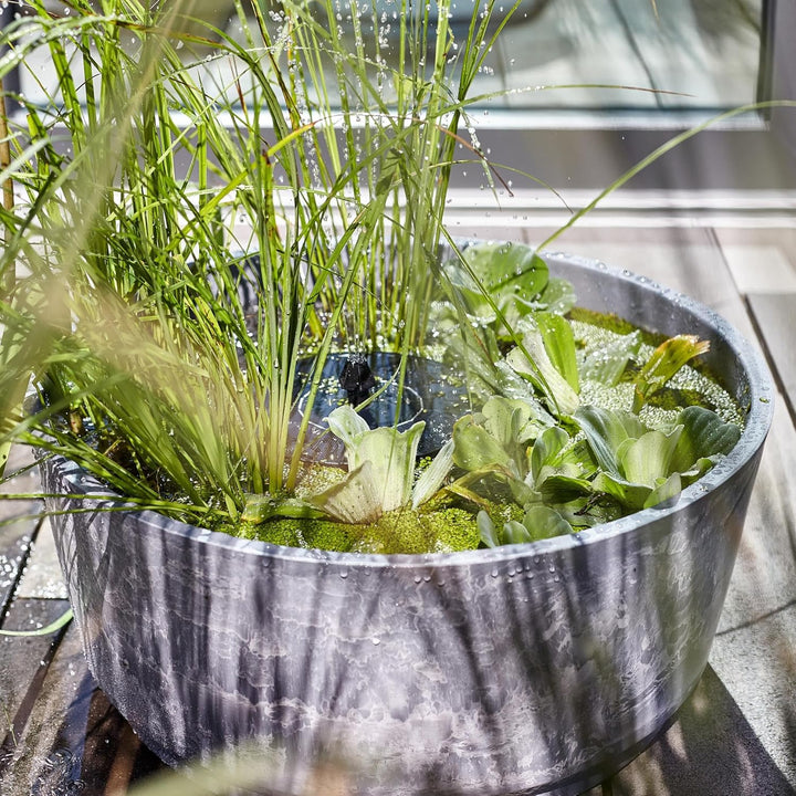 Heissner Solar Wassergarten AQUATOPIA inkl. Wasserspielpumpe - Miniteich, Dekoteich, Balkonteich