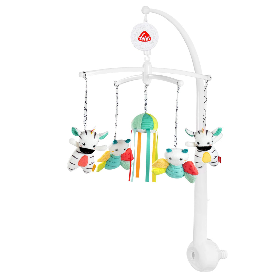 Fehn Musik-Mobile DoBabyDoo – Musikmobile mit Spieluhr Melodie „Mozarts Wiegenlied“ und Figuren – Ei