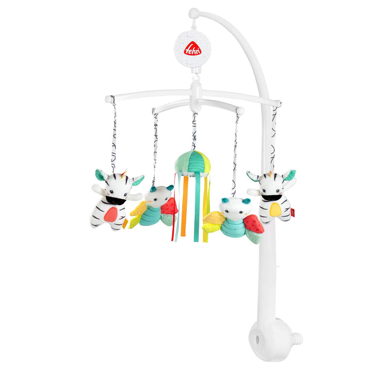 Fehn Musik-Mobile DoBabyDoo – Musikmobile mit Spieluhr Melodie „Mozarts Wiegenlied“ und Figuren – Ei