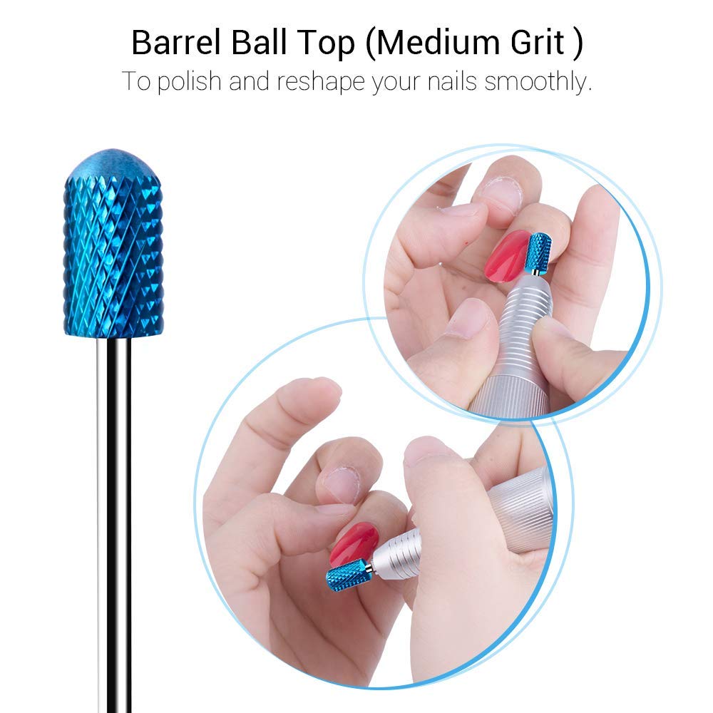 MelodySusie 7x Premium Wolframcarbid Hartmetall Bits Set Professioneller Schleifkörper Schleifkopf N
