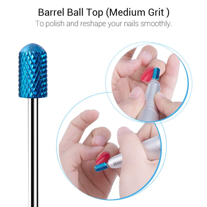 MelodySusie 7x Premium Wolframcarbid Hartmetall Bits Set Professioneller Schleifkörper Schleifkopf N