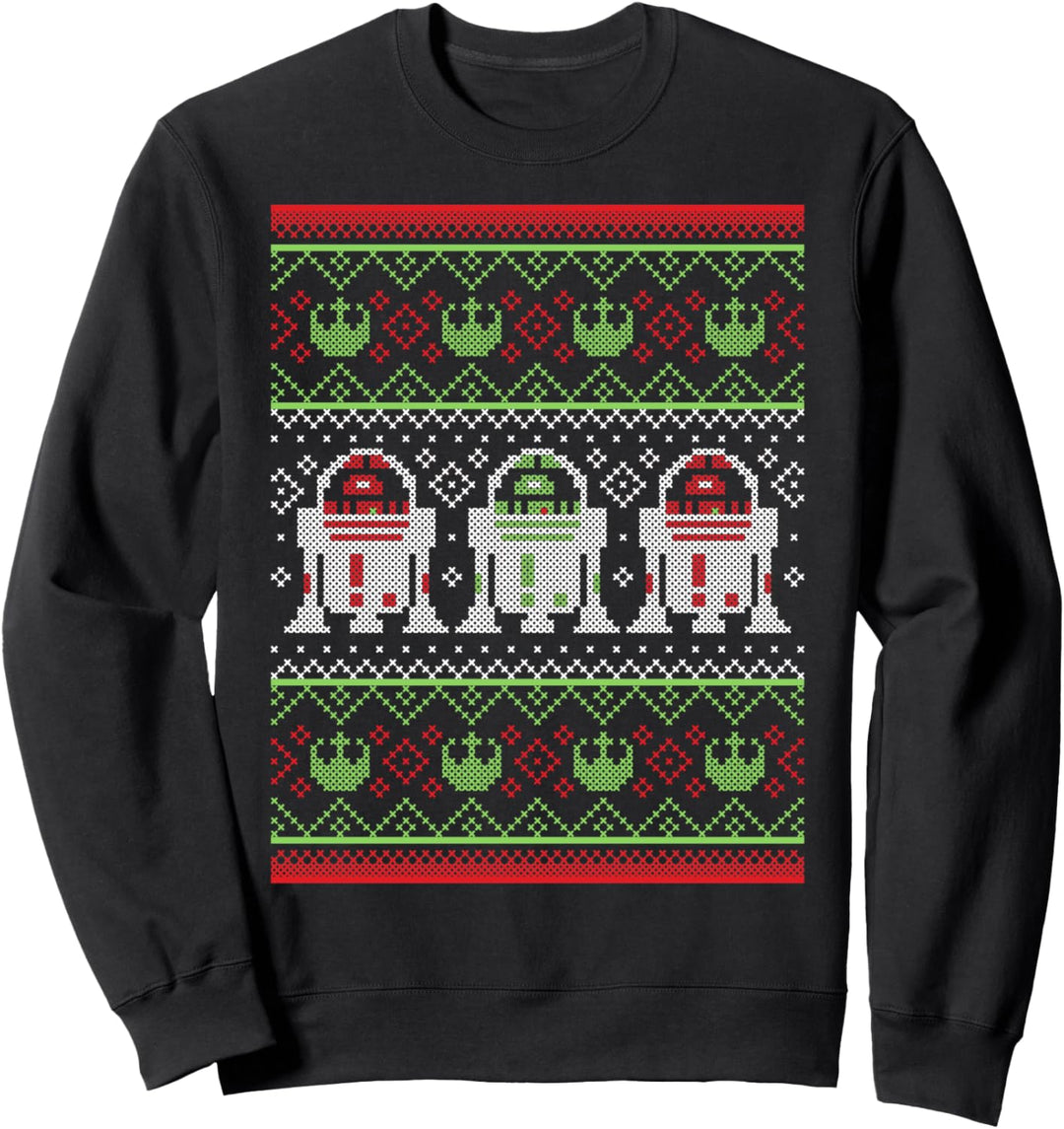 Star Wars R2-D2 Rebel Logo Holiday Pattern Sweatshirt