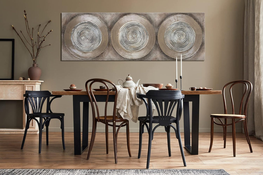 YS-Art Abstrakt Acryl Gemälde auf Leinwand Balance II handgemalt Wandbilder Wohnzimmer modern Wohnde