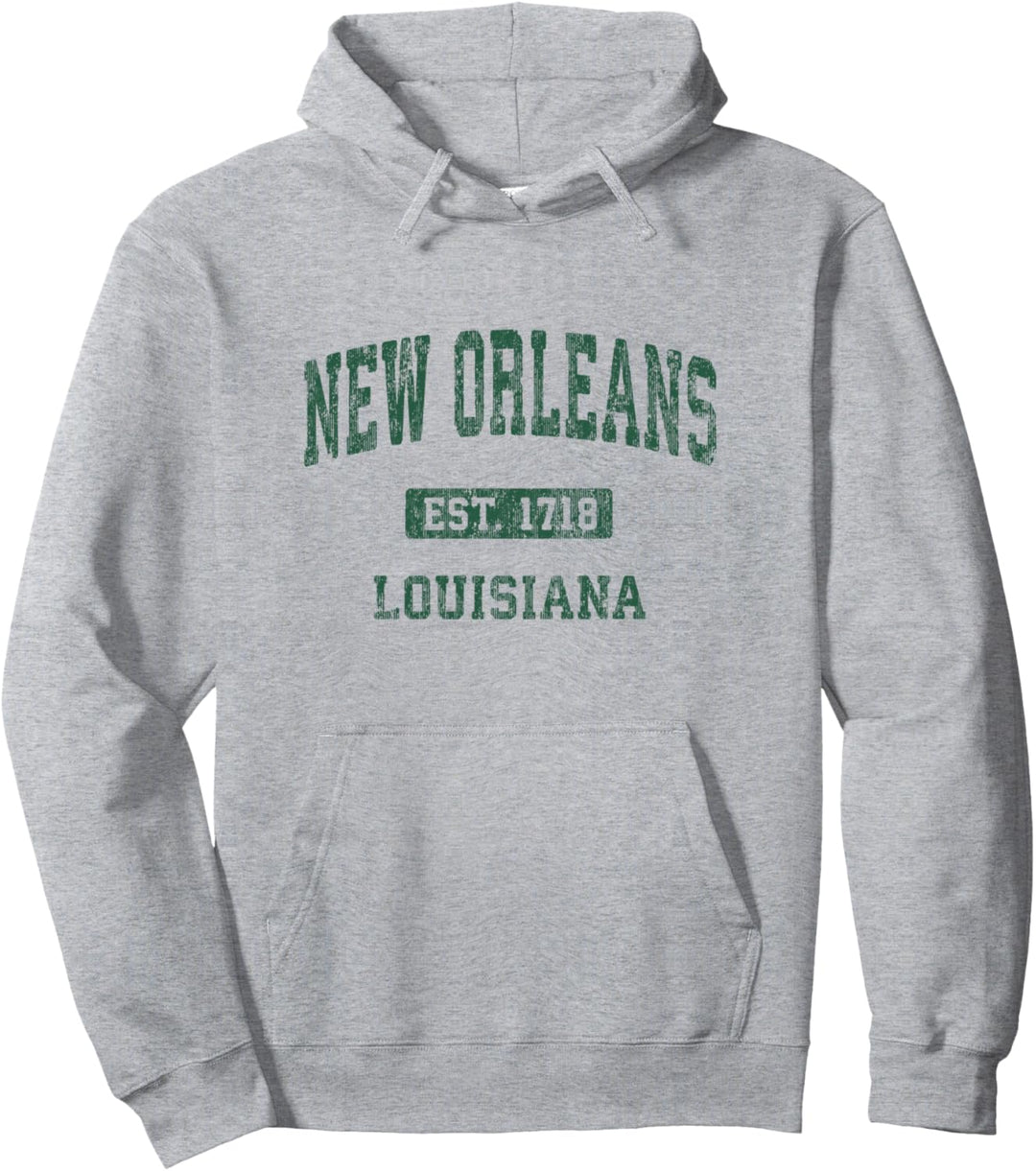 New Orleans Louisiana LA Vintage-Sportdesign Pullover Hoodie