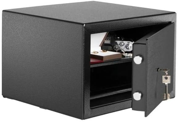 Burg Wächter Möbeltresor mit Schlüssel, Home-Safe, Sicherheitsstufe B, Feuerschutz DIN 4102, VdS-gep
