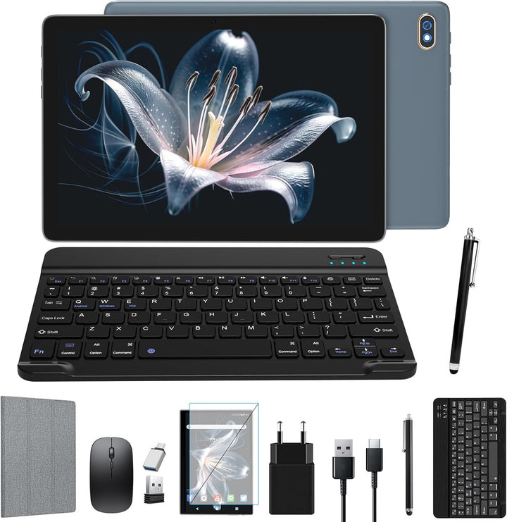 2024 Neueste Android Tablet | 5G+2.4G WLAN Tablet Pc | Octa-Core 128GB ROM(TF 1TB) | 10,1" Touch Dis