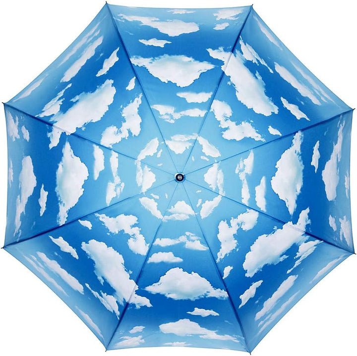 VON LILIENFELD Regenschirm Wolken Bayrischer Himmel Auf-Automatik Damen Herren Stockschirm Stabil