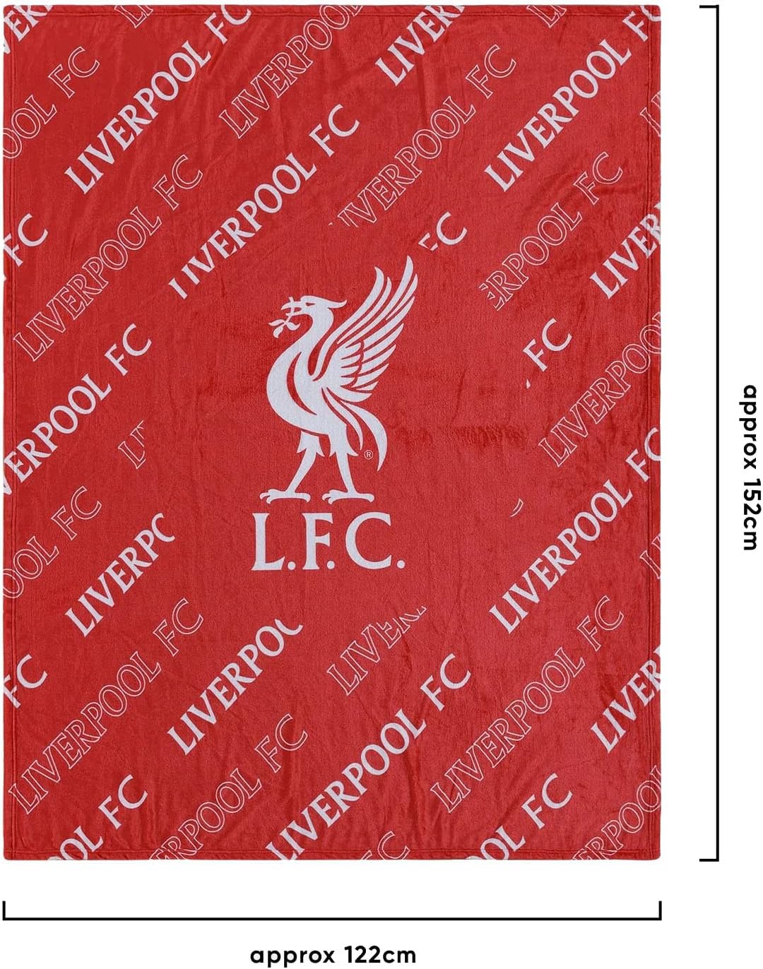 Liverpool FC EPL Supreme Slumber Plush Throw Blanket, Liverpool