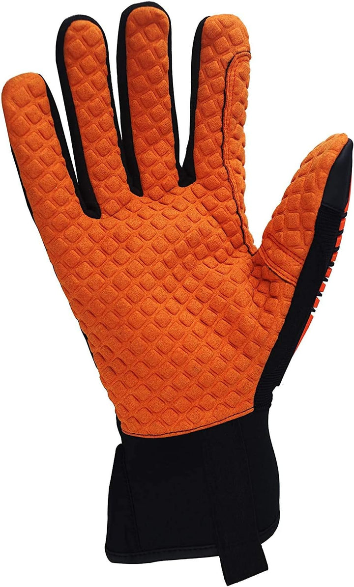 Seibertron HIGH-VIS SDXO2 Supergrip und GEL gefüllte Handschuhe mit Impact Schutz/Schlagfestes Öl ab