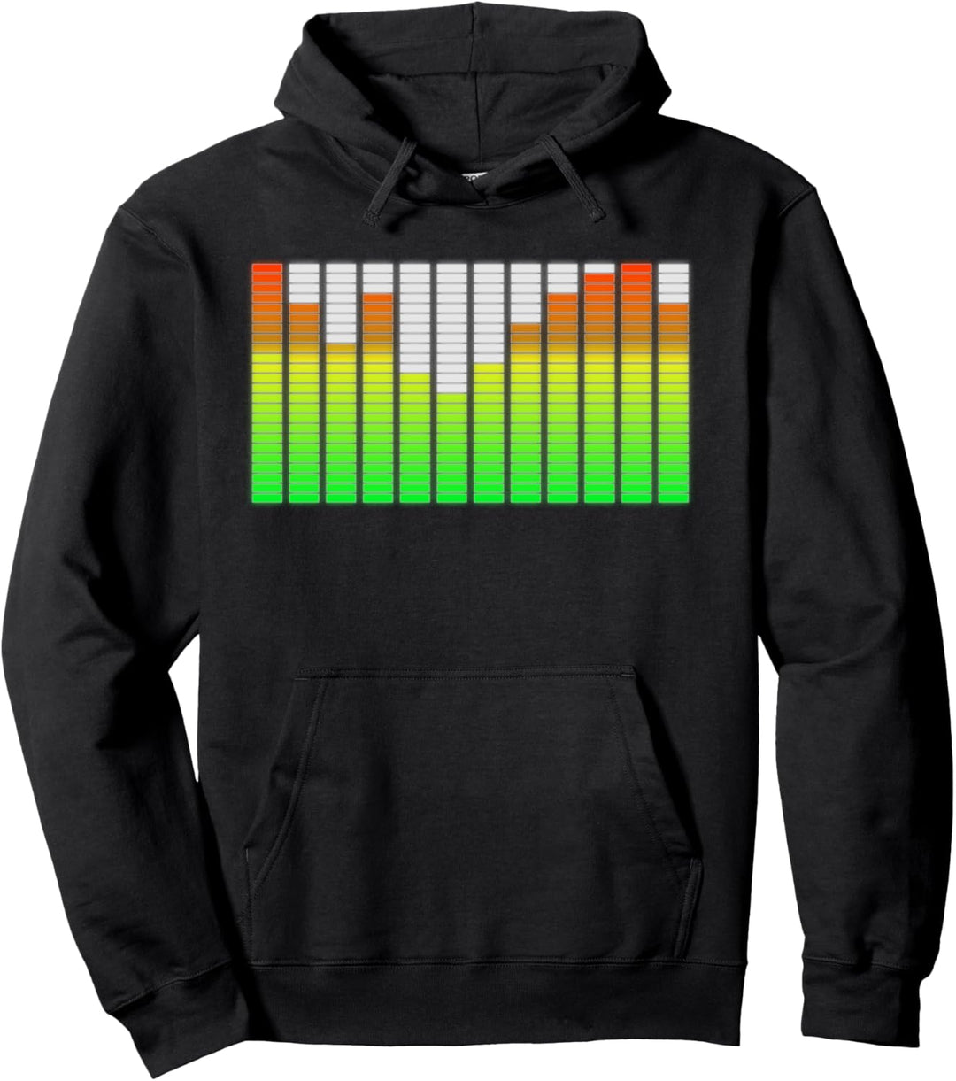 Musik-Equalizer DJ Party Tontechniker Pullover Hoodie