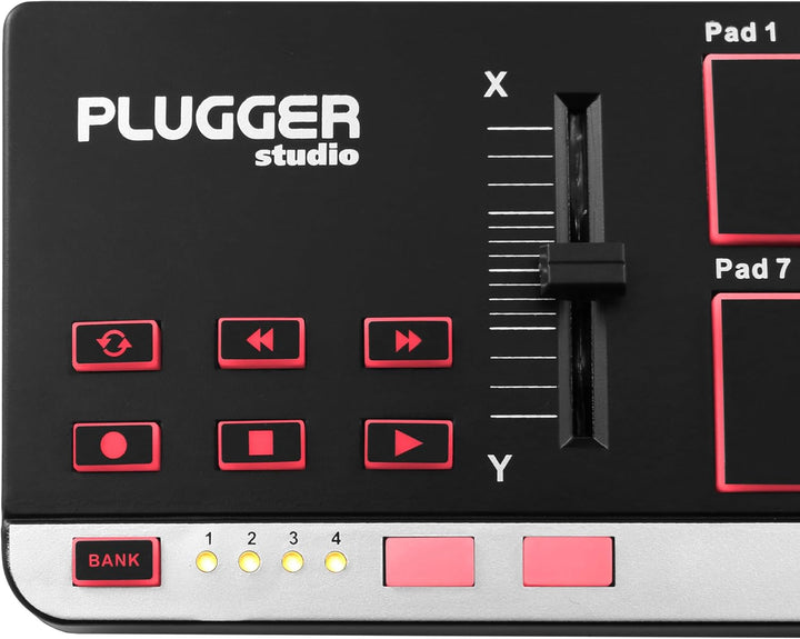 USB-Midi-Steuergerät mit 12 Plugger Studio Pocket PAD