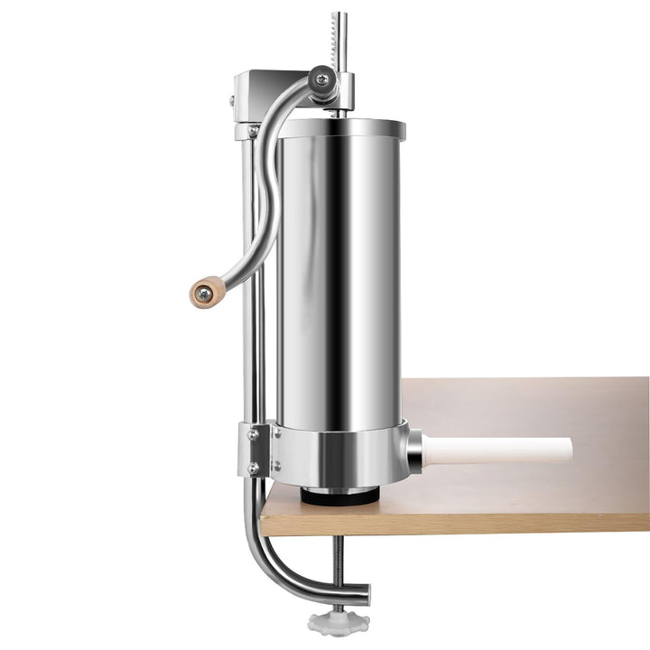 COSTWAY 1,5L / 3L / 3,6L / 6L Wurstfüller manuell, Wurstmaschine aus Edelstahl, Wurstfüllmaschine si