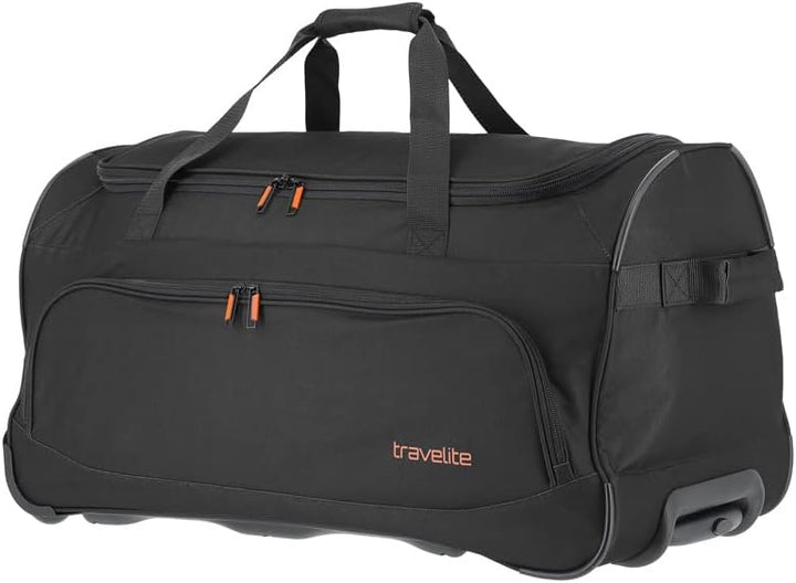 Travelite 2-Rad Trolley Reisetasche Gr. L mit Dehnfalte, Gepäck Serie Basics & 2-Rad Trolley Reiseta