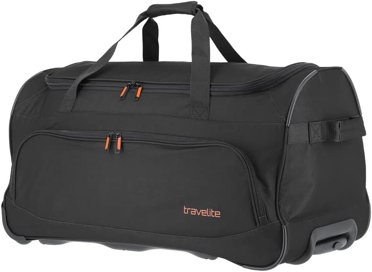 Travelite 2-Rad Trolley Reisetasche Gr. L mit Dehnfalte, Gepäck Serie Basics &amp; 2-Rad Trolley Reiseta